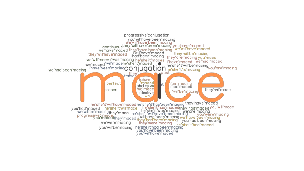 Mace Past Tense Verb Forms, Conjugate MACE