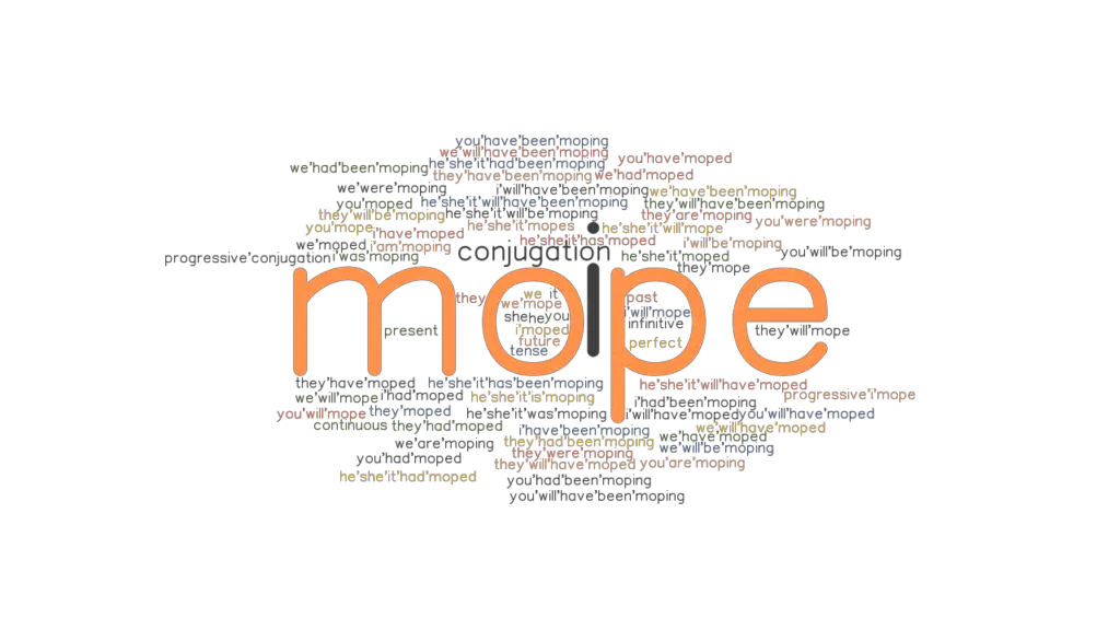 Mope Past Tense: Verb Forms, Conjugate MOPE - GrammarTOP.com