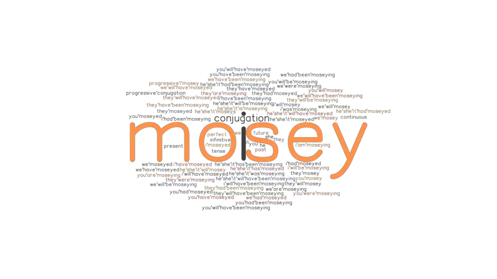 Mosey Past Tense: Verb Forms, Conjugate MOSEY - GrammarTOP.com