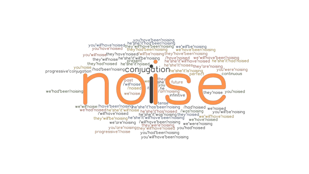 Noise Past Tense Verb Forms, Conjugate NOISE