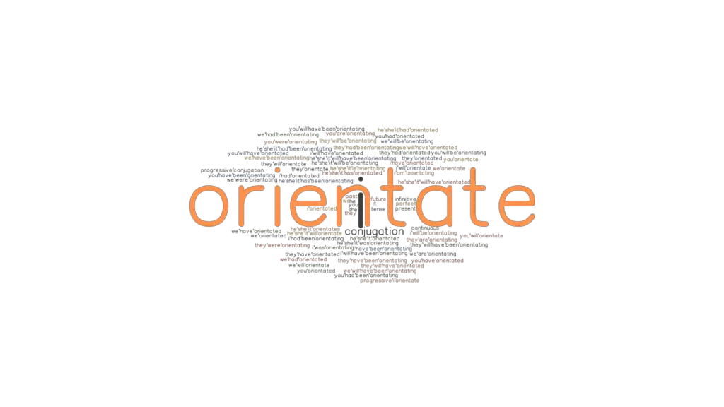 Orientate Past Tense Verb Forms, Conjugate ORIENTATE