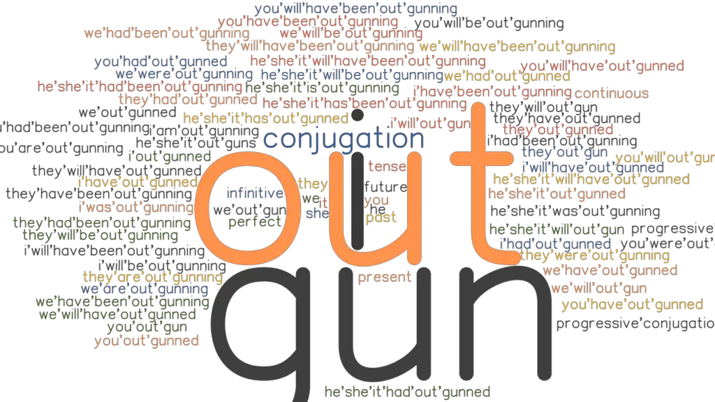 Outgun Past Tense Verb Forms, Conjugate OUTGUN