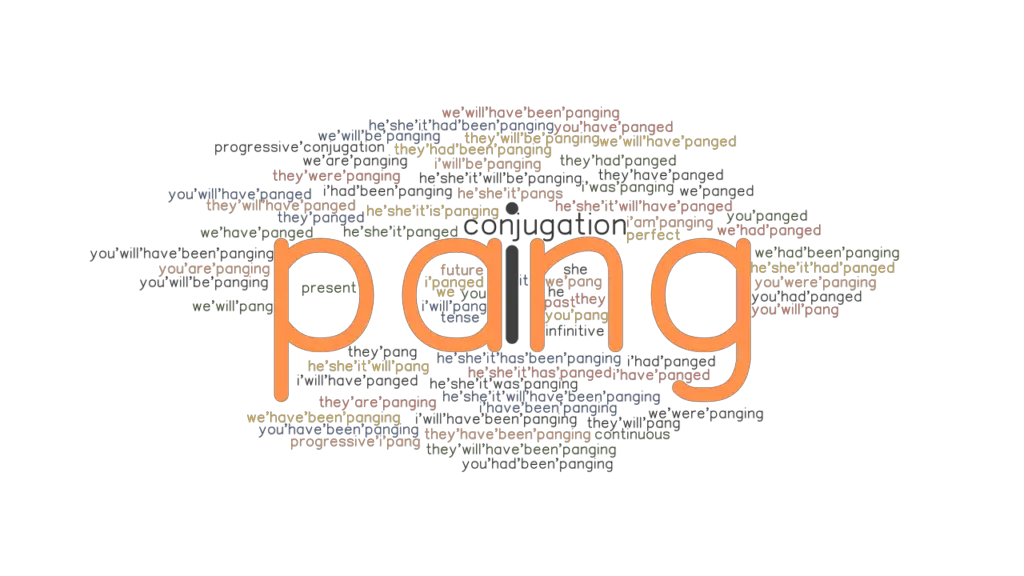 Pang Past Tense Verb Forms, Conjugate PANG