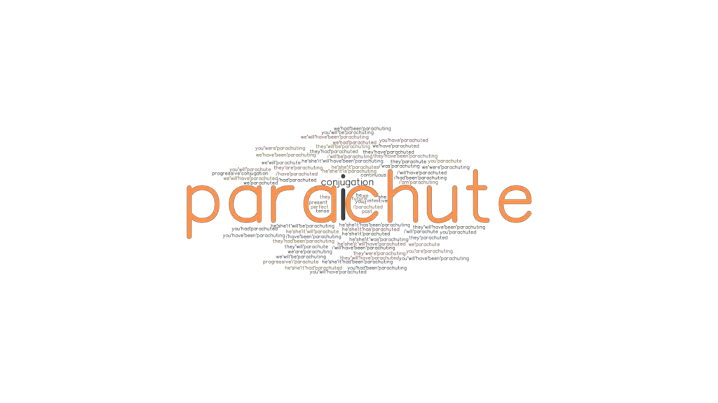 Parachute Past Tense Verb Forms, Conjugate PARACHUTE