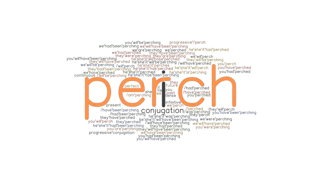 Perch Past Tense Verb Forms, Conjugate PERCH