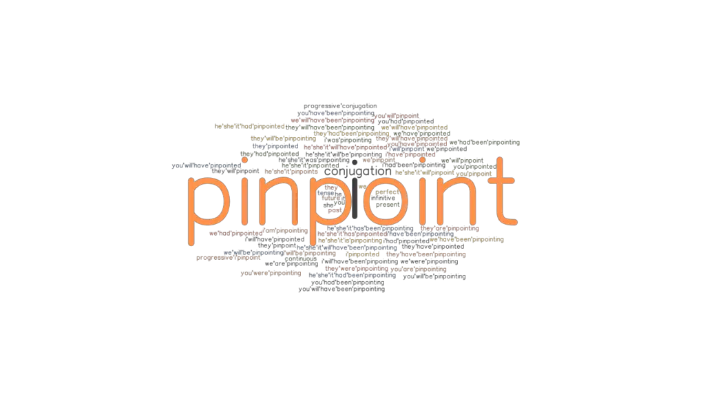 Pinpoint Past Tense Verb Forms, Conjugate PINPOINT
