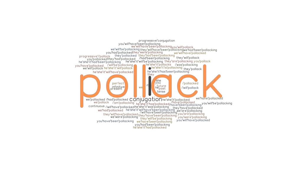 Pollack Past Tense Verb Forms, Conjugate POLLACK