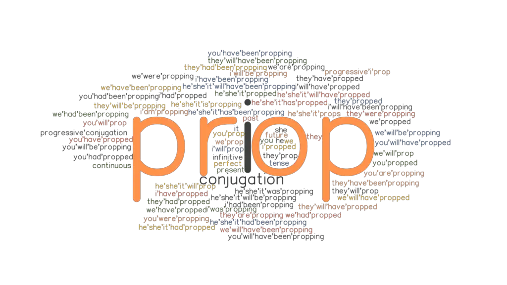 Prop Past Tense Verb Forms, Conjugate PROP