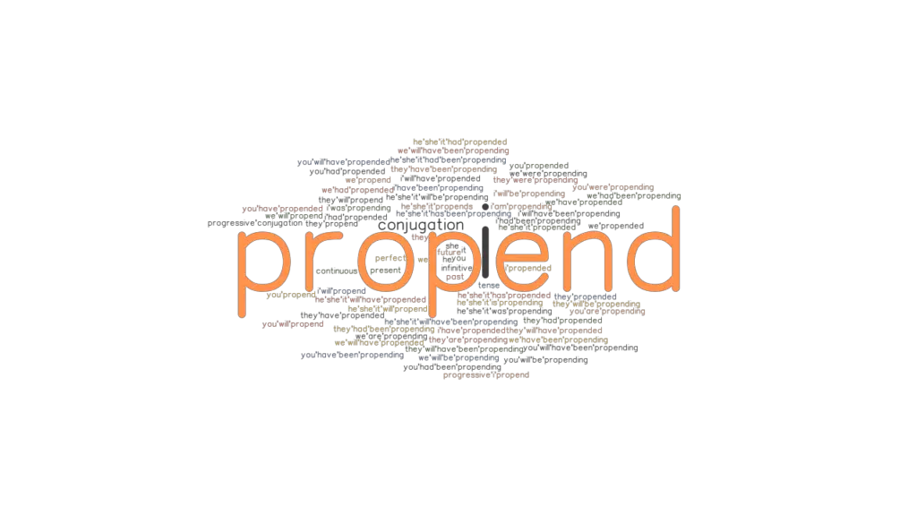 Propend Past Tense Verb Forms, Conjugate PROPEND