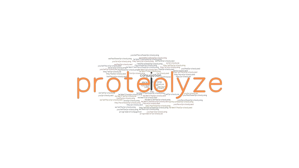Proteolyze Past Tense Verb Forms, Conjugate PROTEOLYZE