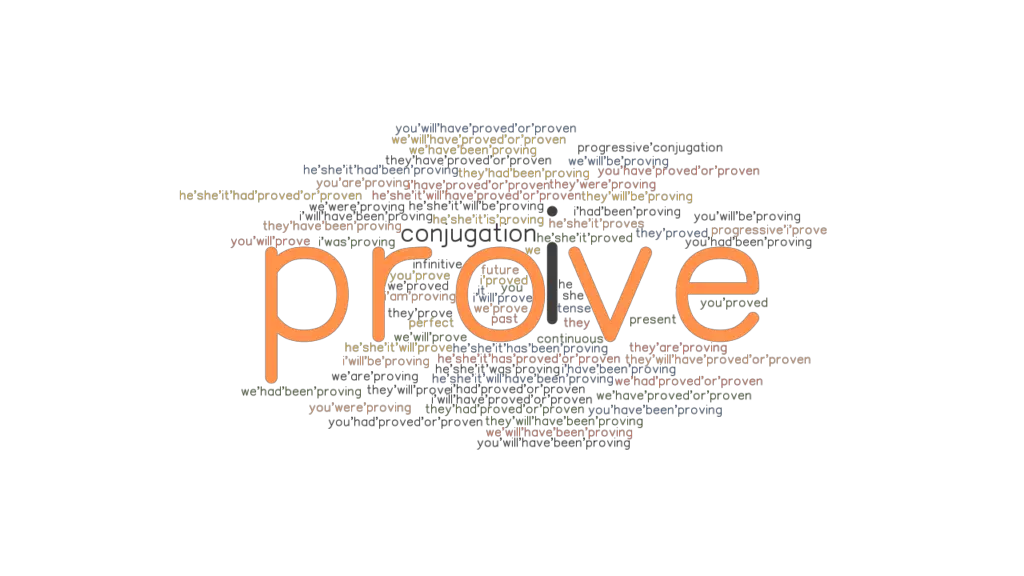 Is Prove A Verb