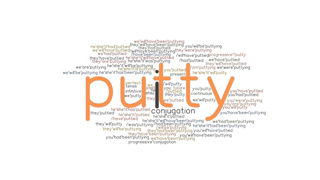 Putty Past Tense Verb Forms, Conjugate PUTTY