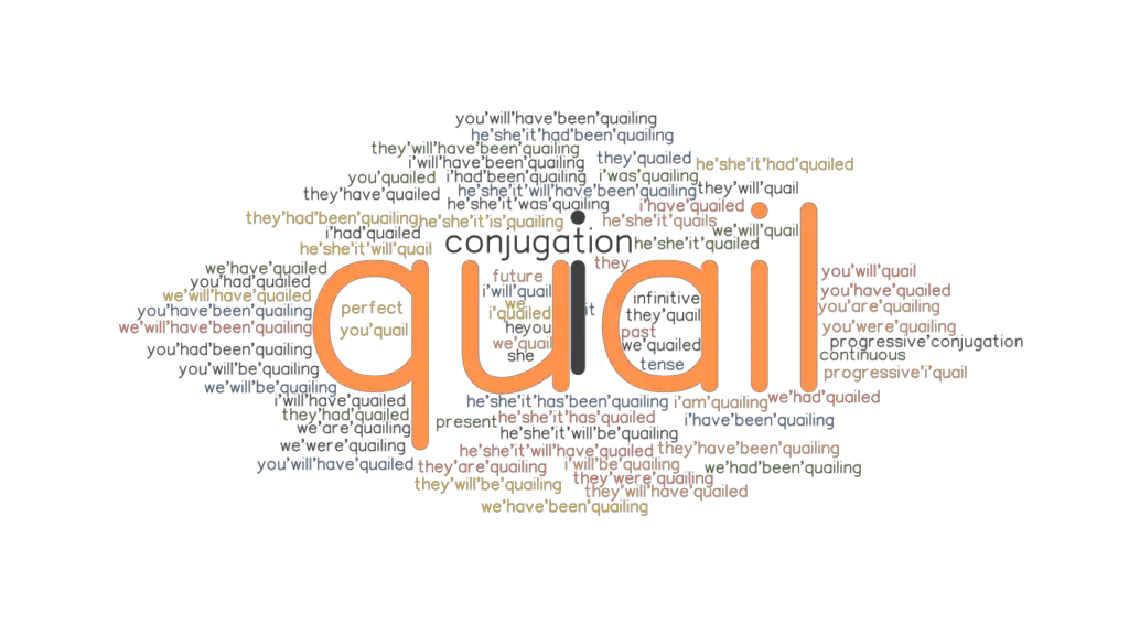 Quail Past Tense: Verb Forms, Conjugate QUAIL - GrammarTOP.com