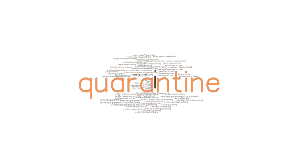 Quarantine Past Tense Verb Forms, Conjugate QUARANTINE