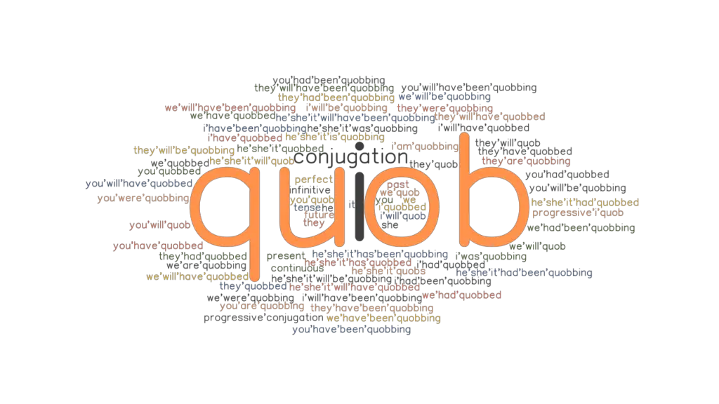 Quob Past Tense: Verb Forms, Conjugate QUOB - GrammarTOP.com