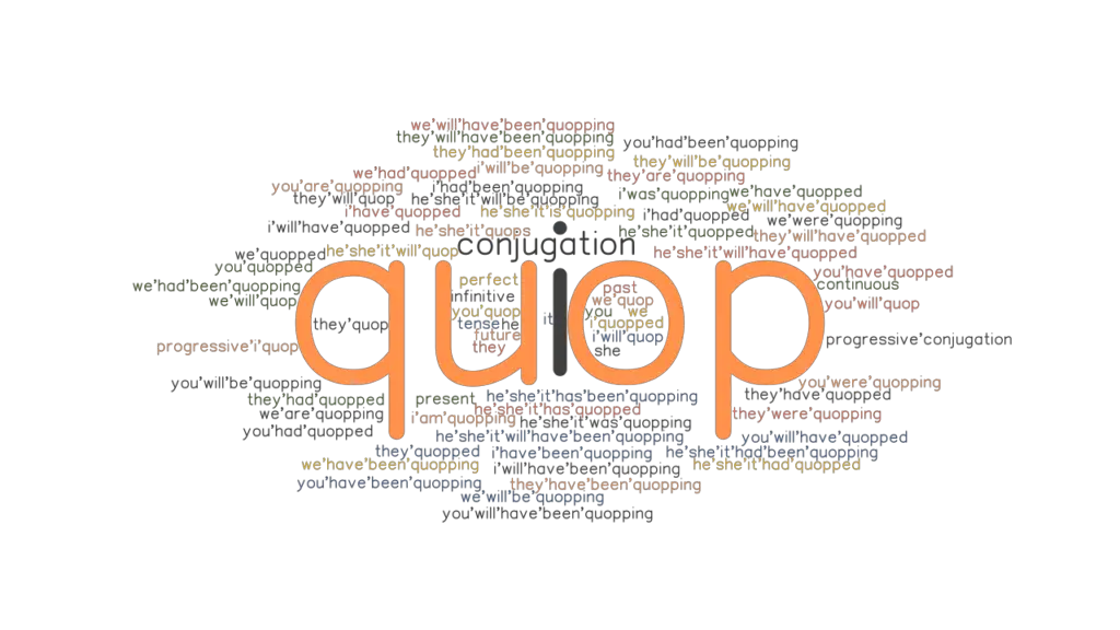 Quop Past Tense: Verb Forms, Conjugate Quop - Grammartop.com