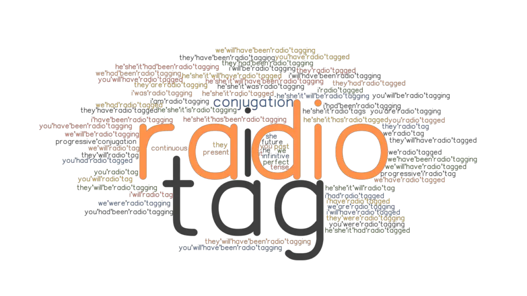 Radiotag Past Tense Verb Forms, Conjugate RADIOTAG