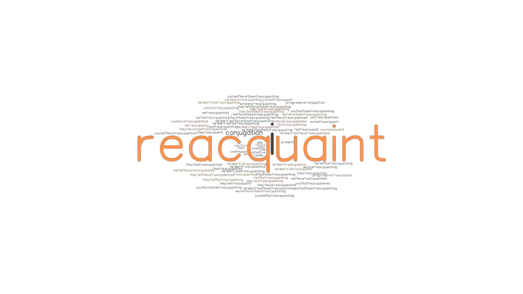 Reacquaint Past Tense Verb Forms, Conjugate REACQUAINT