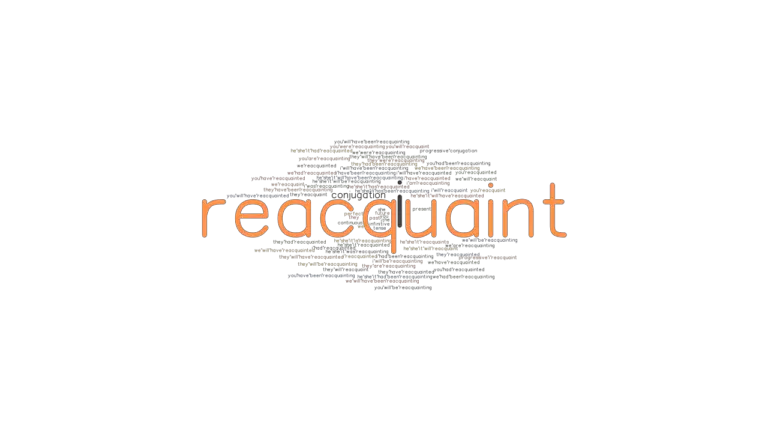 Reacquaint Past Tense Verb Forms, Conjugate REACQUAINT