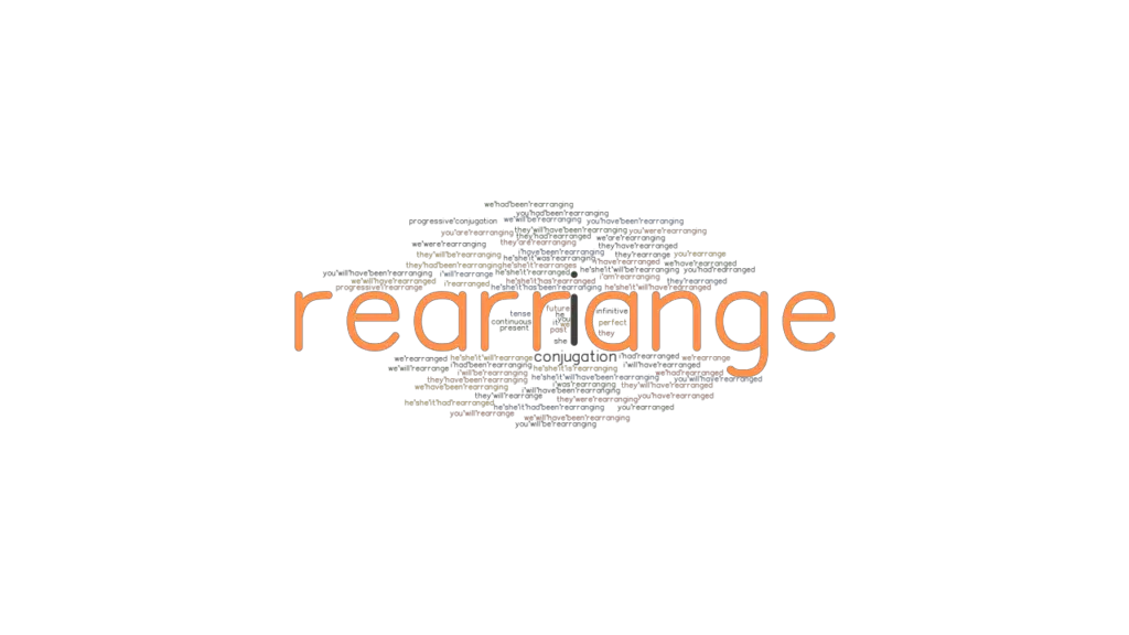 Rearrange Past Tense Verb Forms, Conjugate REARRANGE