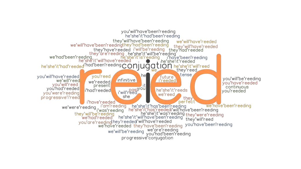 Reed Past Tense Verb Forms, Conjugate REED