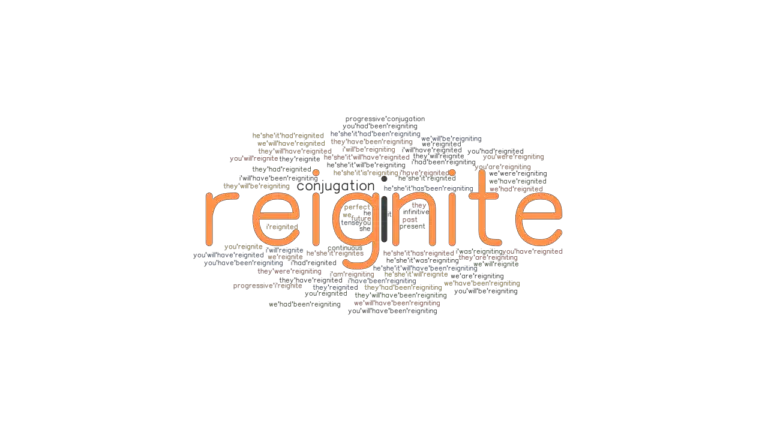 Reignite Past Tense: Verb Forms, Conjugate REIGNITE - GrammarTOP.com