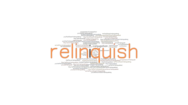 Is Relinquish A Verb Or Noun