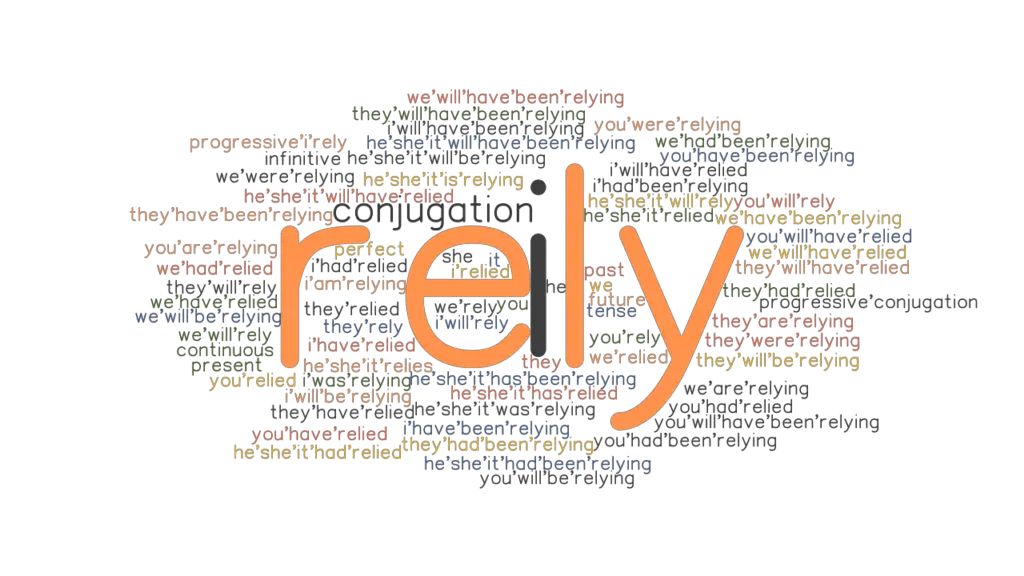 Rely Past Tense Verb Forms, Conjugate RELY