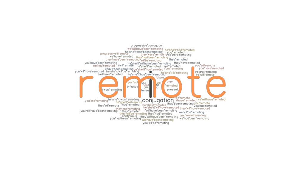 Remote Past Tense Verb Forms, Conjugate REMOTE