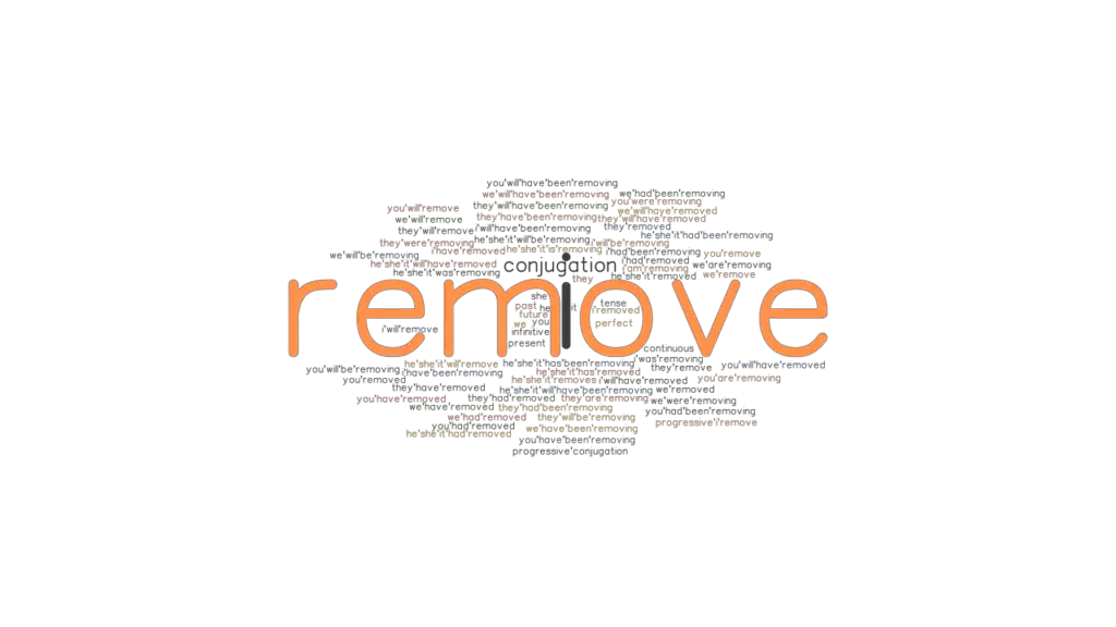 Past Tense Of Remove