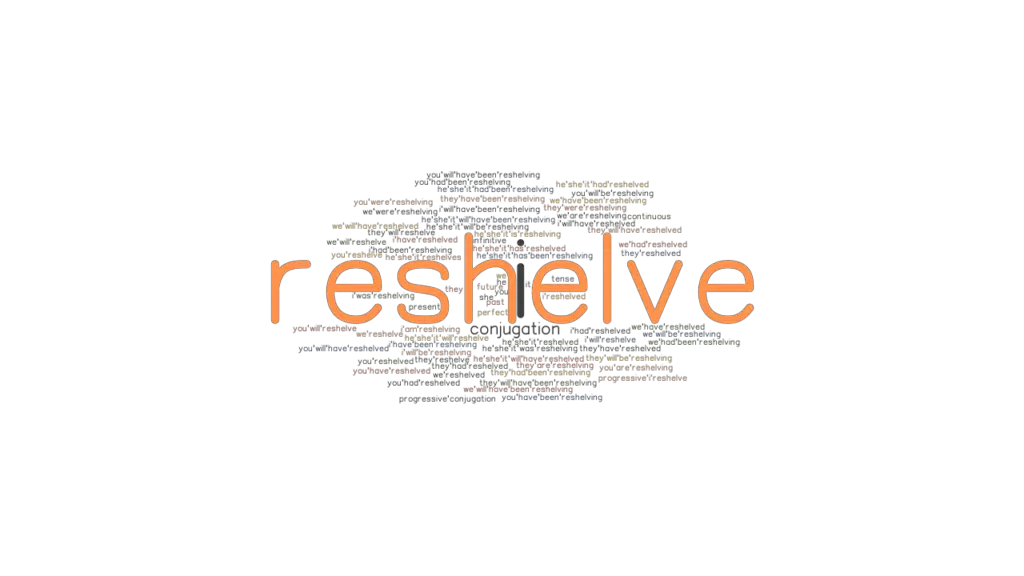 Reshelve Past Tense Verb Forms, Conjugate RESHELVE