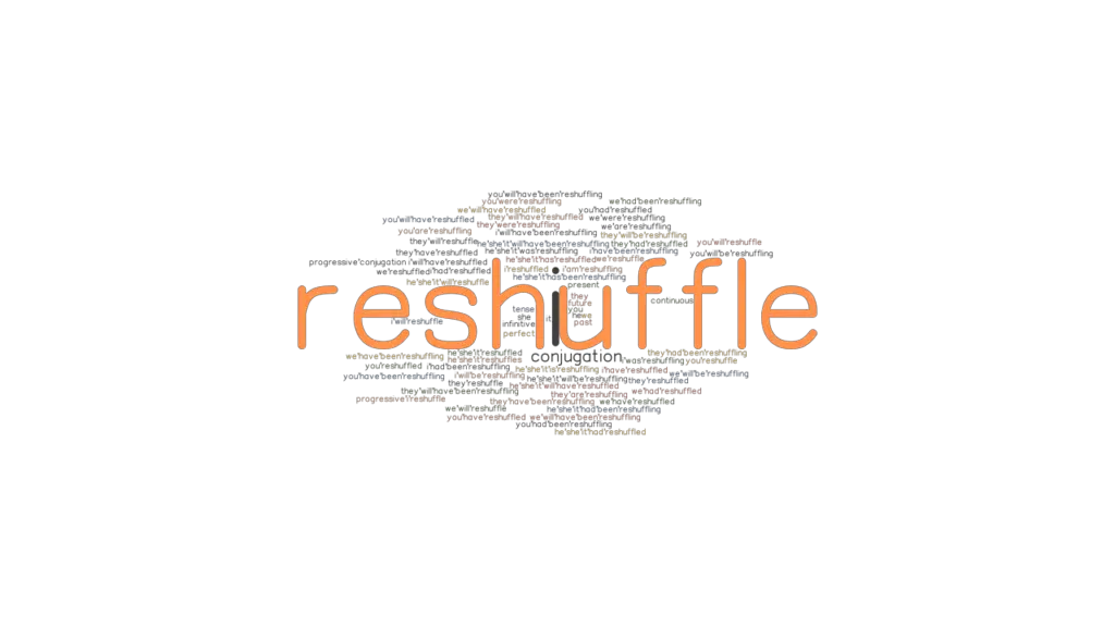 Reshuffle Past Tense Verb Forms, Conjugate RESHUFFLE