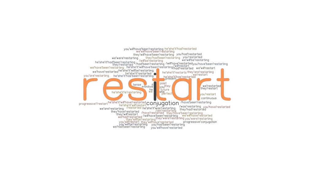 restart-past-tense-verb-forms-conjugate-restart-grammartop