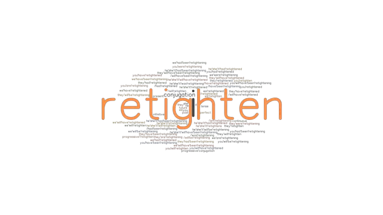 Retighten Past Tense Verb Forms Conjugate Retighten