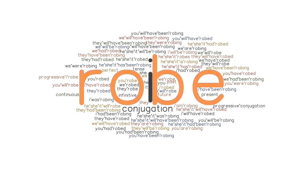 Robe Past Tense Verb Forms, Conjugate ROBE