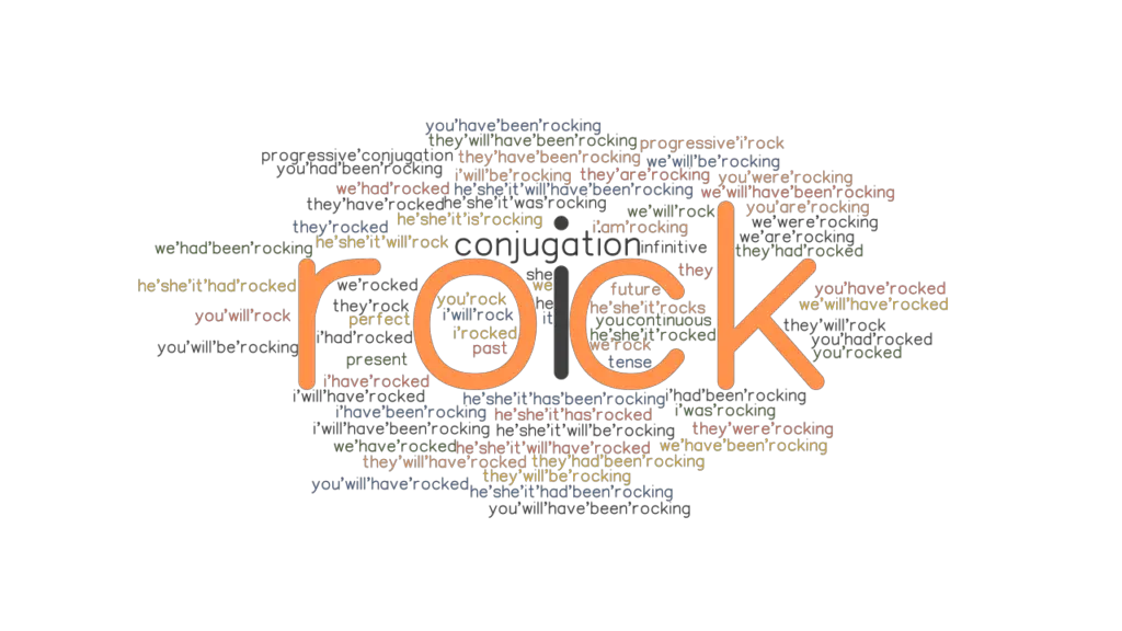 Rock Past Tense Verb Forms, Conjugate ROCK