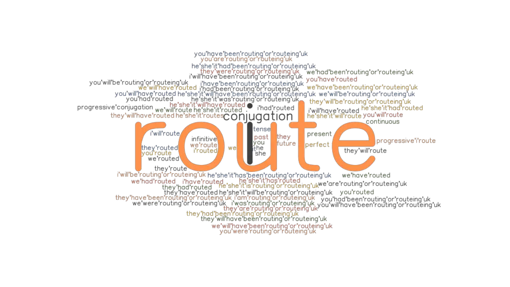 Route Past Tense Verb Forms, Conjugate ROUTE