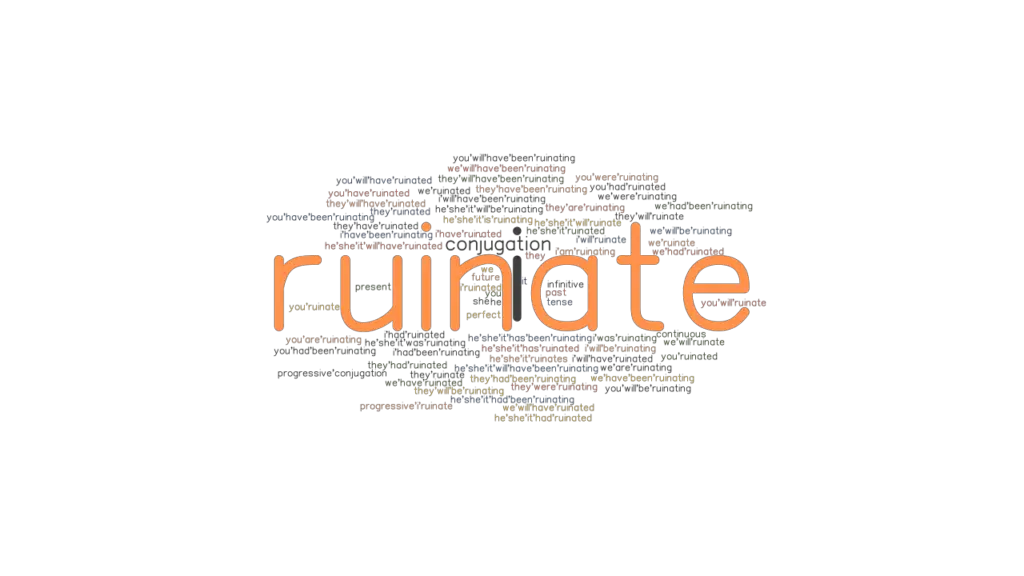 Ruinate Past Tense Verb Forms, Conjugate RUINATE