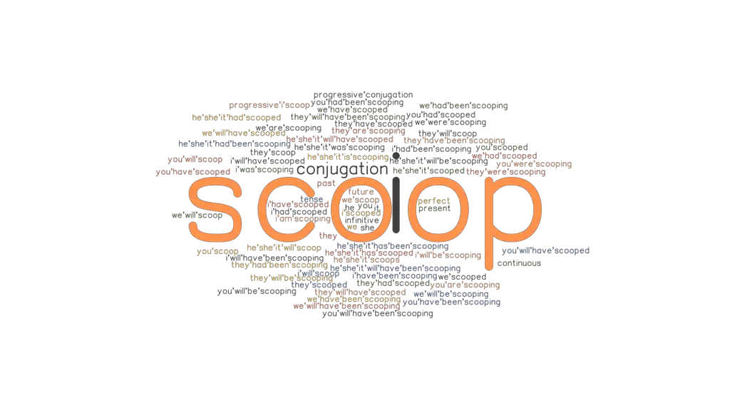 Scoop Past Tense Verb Forms, Conjugate SCOOP
