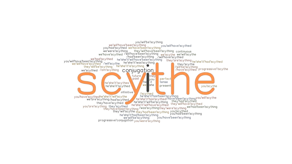 Scythe Past Tense Verb Forms, Conjugate SCYTHE