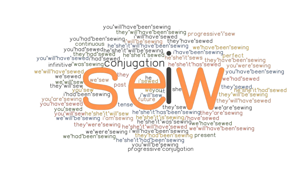 Sew Past Tense Verb Forms Conjugate SEW GrammarTOP