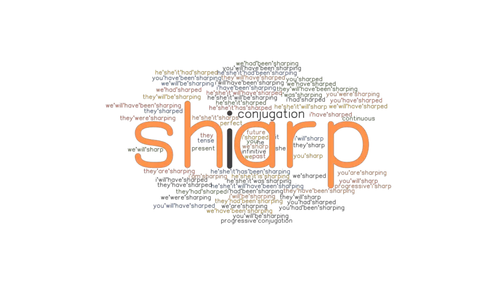 Sharp Past Tense Verb Forms, Conjugate SHARP
