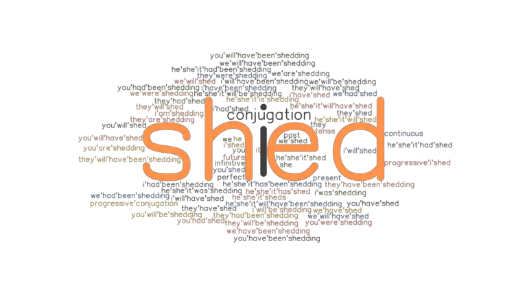 shed-past-tense-verb-forms-conjugate-shed-grammartop