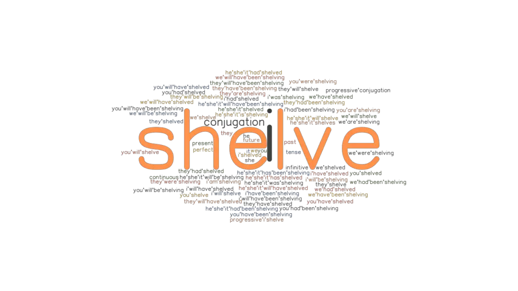 Shelve Past Tense Verb Forms, Conjugate SHELVE