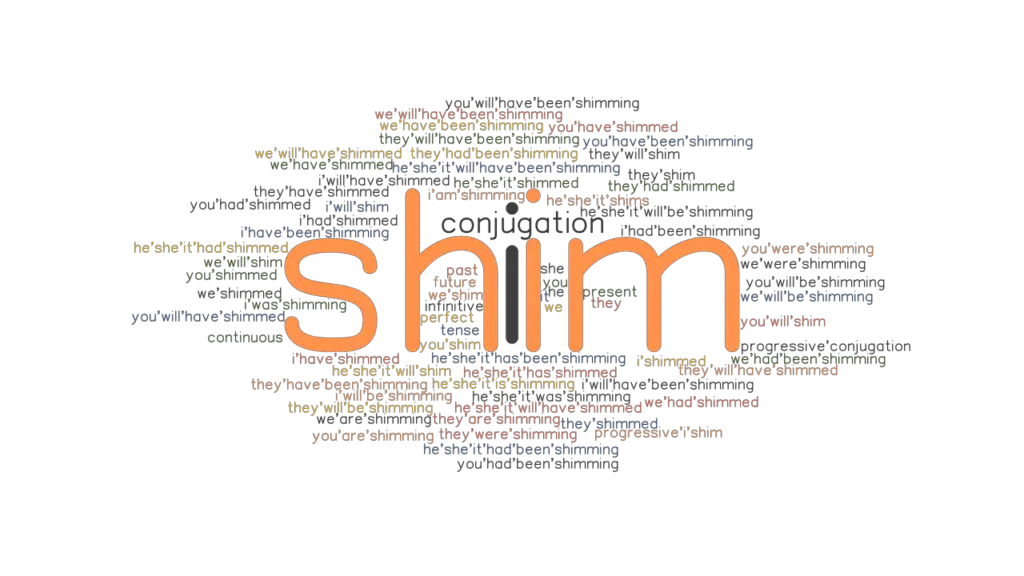 Shim Past Tense Verb Forms, Conjugate SHIM
