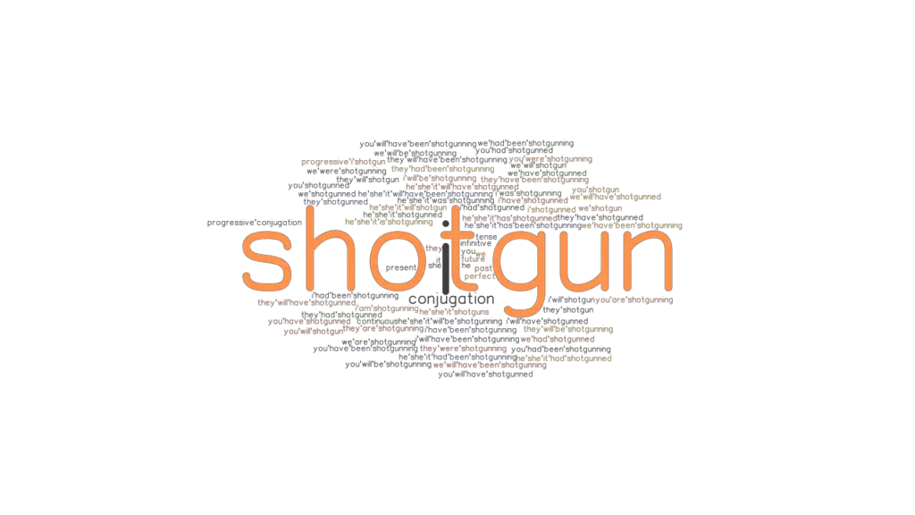 Shotgun Past Tense Verb Forms, Conjugate SHOTGUN  GrammarTOP.com