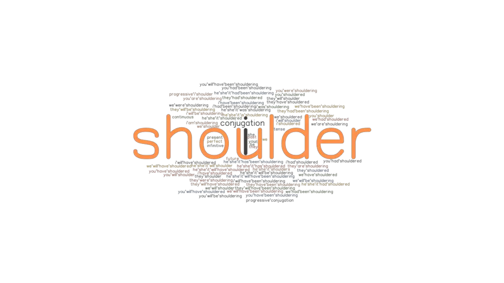 Shoulder Past Tense Verb Forms, Conjugate SHOULDER