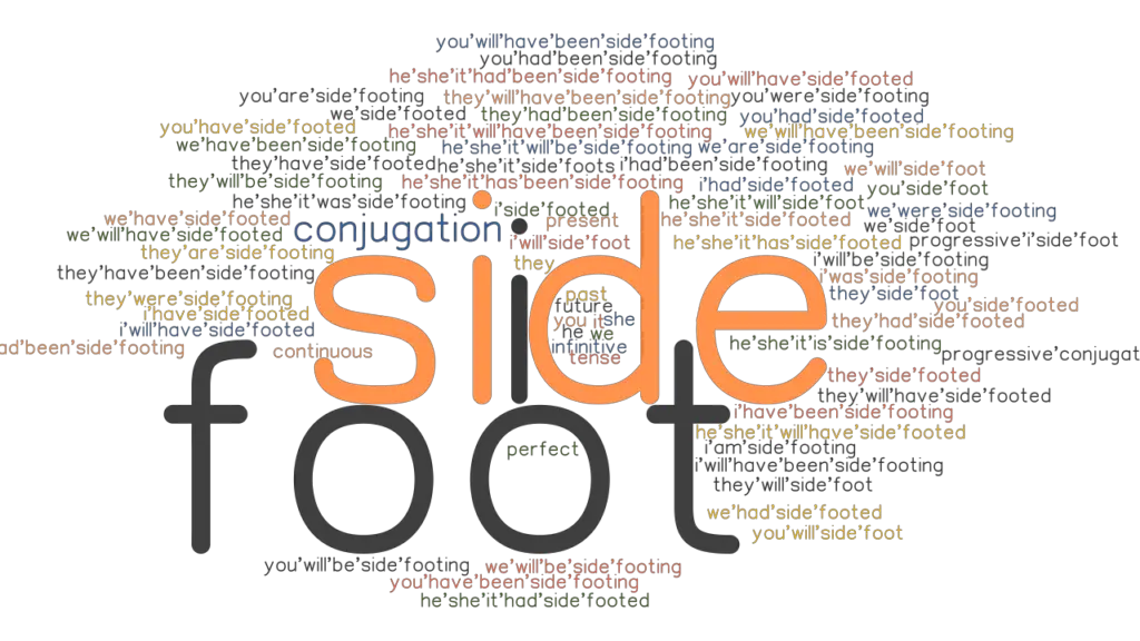 Sidefoot Past Tense Verb Forms, Conjugate SIDEFOOT