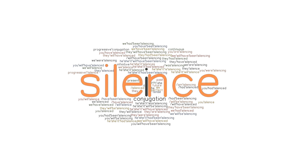 Silence Past Tense Verb Forms Conjugate SILENCE GrammarTOP