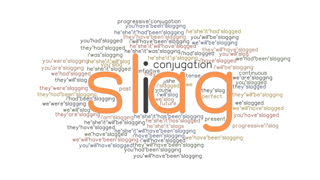Slag Past Tense Verb Forms, Conjugate SLAG